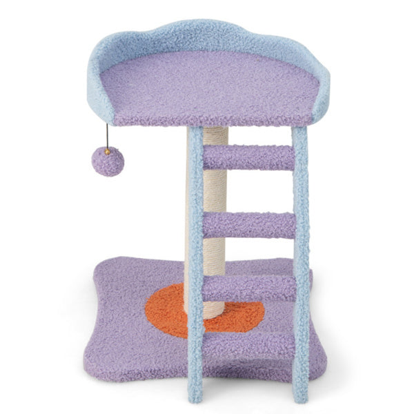 2-layer Cat Tree, Cat Climbing Frame, Plush Cat Tower And Ladder Shape, Shipped By Amazon Shipping, Prohibited For Sale By WALMART