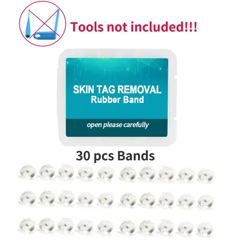 Skin Tag Removal Kit Skin Mole Wart Remover Micro Band Skin Tag Removal Kit Tag Treatment Tools Set with Cleansing Swabs Facial