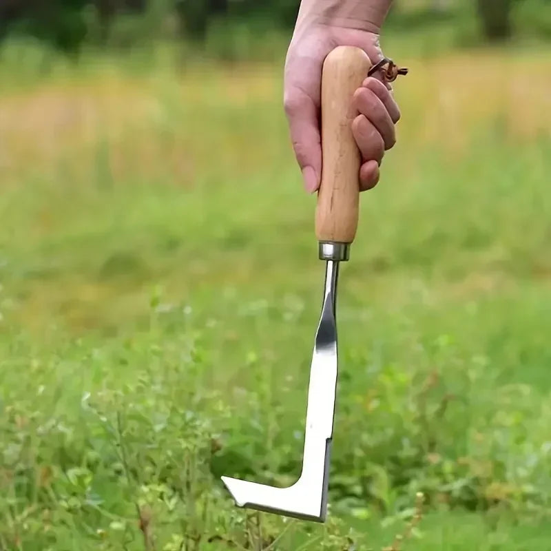 Weeding Artifact Uprooting Weeding Tool Stainless Steel Multi-Functional Garden Cleaning Shovel Hand Weeder Tool with Gloves