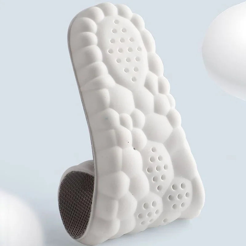 Soft Massage Sports Insoles Shoe Pad Unisex Running Shock Absorption Breathable High Elastic Insole PU Sole Arch Support Cushion