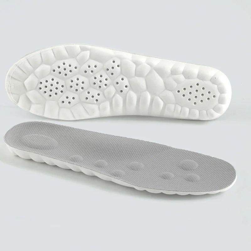 Soft Massage Sports Insoles Shoe Pad Unisex Running Shock Absorption Breathable High Elastic Insole PU Sole Arch Support Cushion