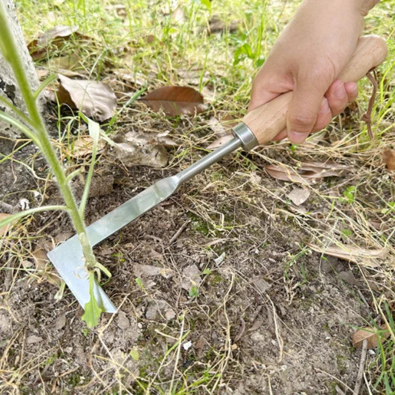 Weeding Artifact Uprooting Weeding Tool Stainless Steel Multi-Functional Garden Cleaning Shovel Hand Weeder Tool with Gloves