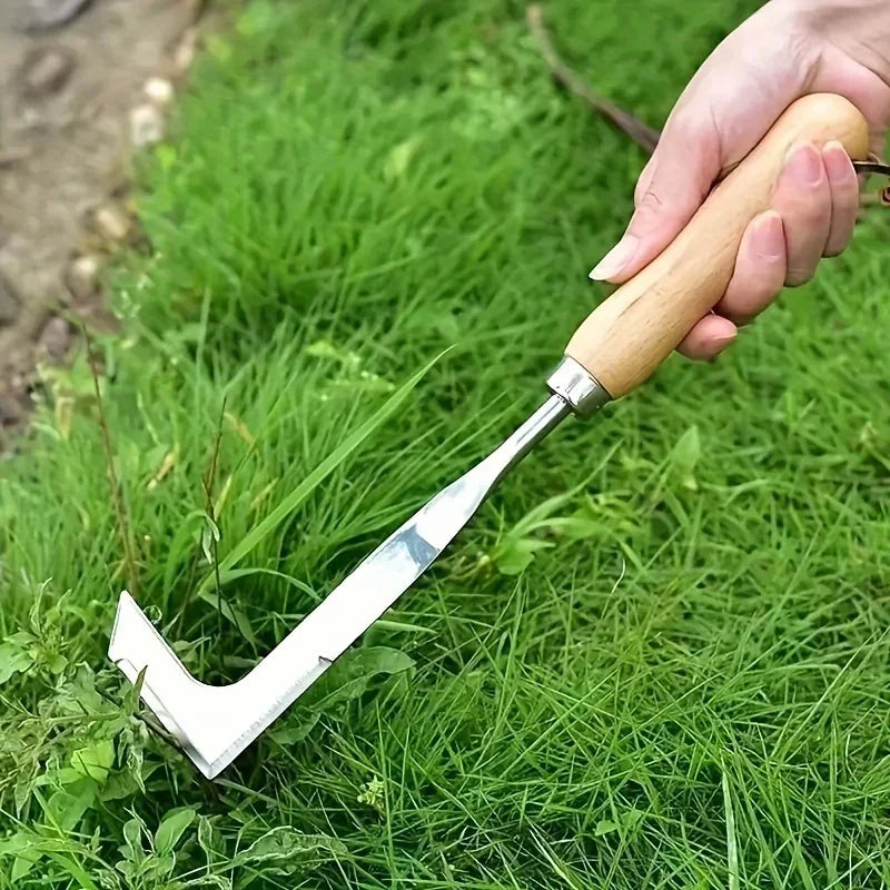 Weeding Artifact Uprooting Weeding Tool Stainless Steel Multi-Functional Garden Cleaning Shovel Hand Weeder Tool with Gloves