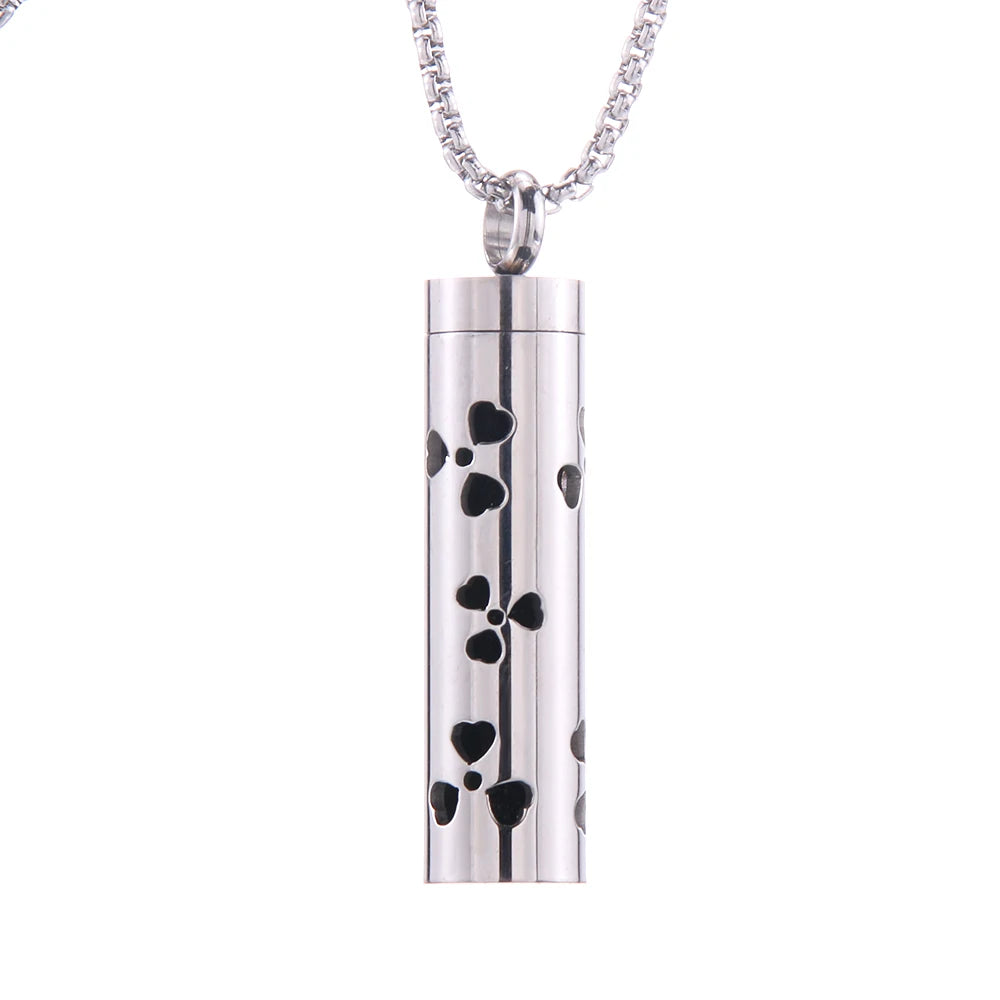 Aromatherapy Jewelry Necklaces Essential Oil Diffuser Necklace Stainless Steel Open Locket Aroma Scent Perfume Necklace