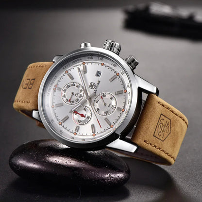 Sports Watch Waterproof Casual Fashion Quartz Watch Business Watch Luminous Calendar Men'
