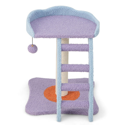 2-layer Cat Tree, Cat Climbing Frame, Plush Cat Tower And Ladder Shape, Shipped By Amazon Shipping, Prohibited For Sale By WALMART