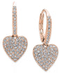 Pavé Heart Drop Earrings – Elegant Jewelry for Every Occasion