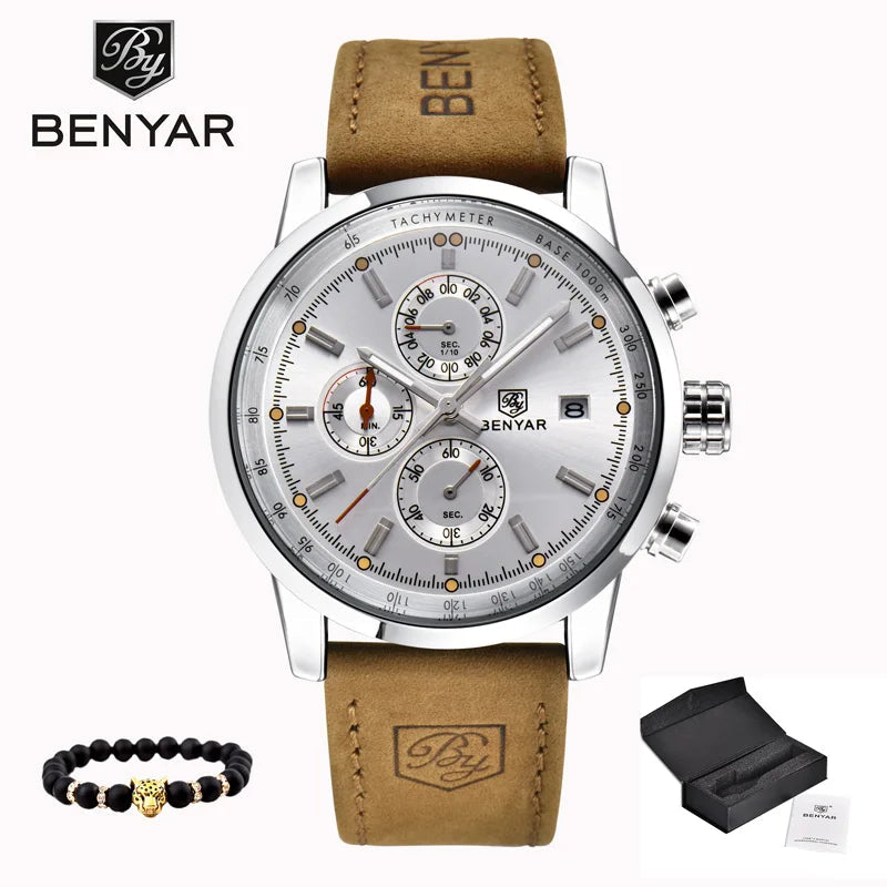 Sports Watch Waterproof Casual Fashion Quartz Watch Business Watch Luminous Calendar Men'
