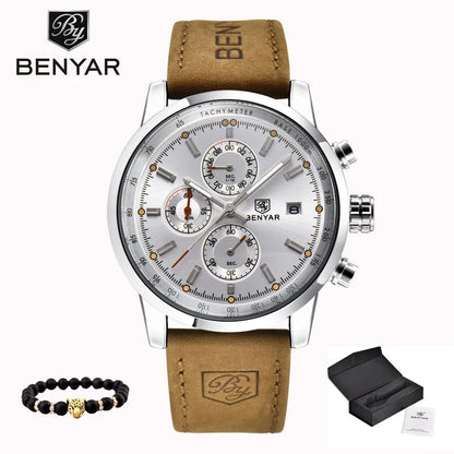Sports Watch Waterproof Casual Fashion Quartz Watch Business Watch Luminous Calendar Men'
