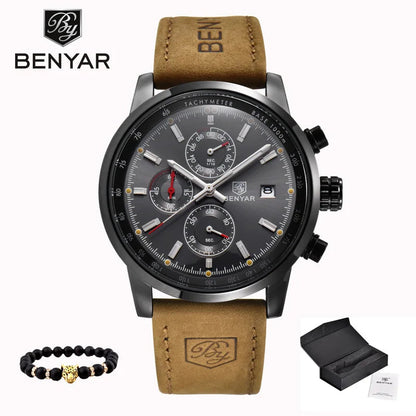 Sports Watch Waterproof Casual Fashion Quartz Watch Business Watch Luminous Calendar Men'