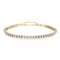 Tennis Bracelets Female Gold Silver Color Stainless Steel Cubic Zirconia Chain