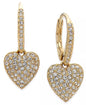 Pavé Heart Drop Earrings – Elegant Jewelry for Every Occasion