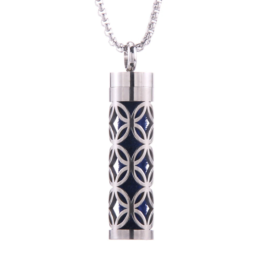 Aromatherapy Jewelry Necklaces Essential Oil Diffuser Necklace Stainless Steel Open Locket Aroma Scent Perfume Necklace