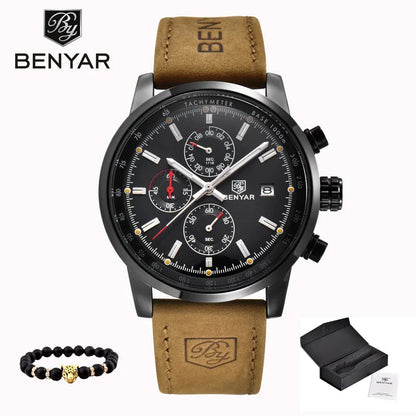 Sports Watch Waterproof Casual Fashion Quartz Watch Business Watch Luminous Calendar Men'