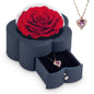 Preserved Flowers with High-End Rose Necklace Gift Box for Mothers