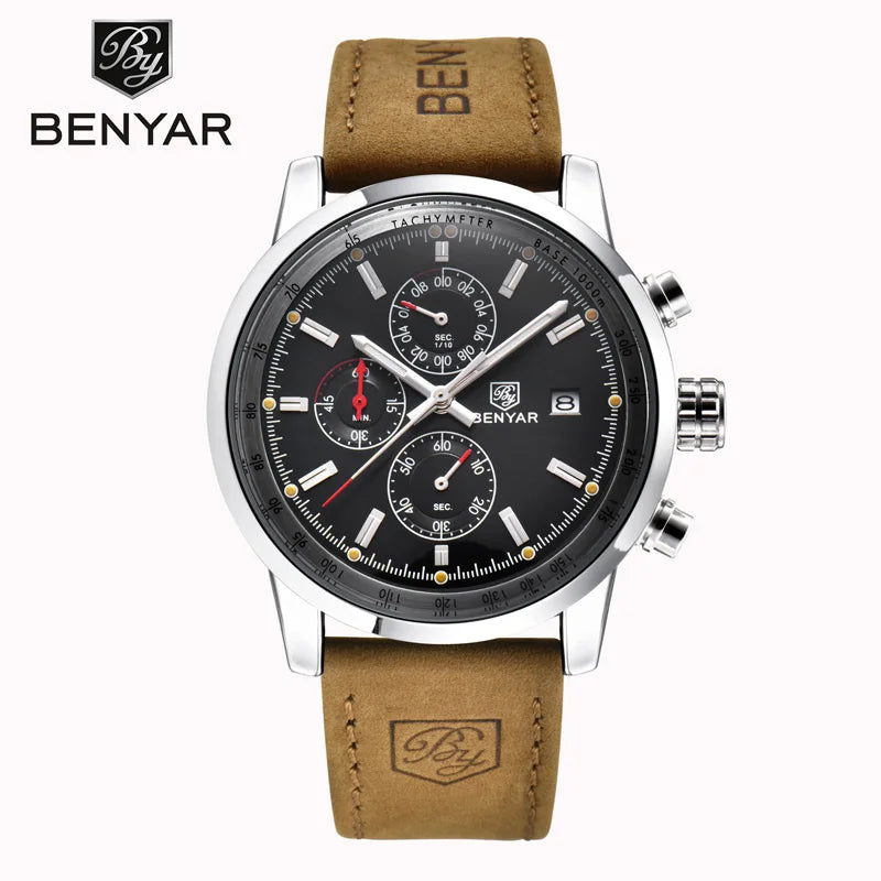 Sports Watch Waterproof Casual Fashion Quartz Watch Business Watch Luminous Calendar Men'