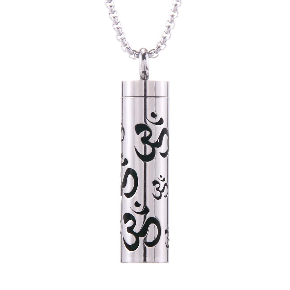 Aromatherapy Jewelry Necklaces Essential Oil Diffuser Necklace Stainless Steel Open Locket Aroma Scent Perfume Necklace