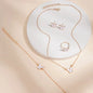 5PCS Fashion Butterfly Pendants Necklace Earrings Ring Bracelet Sets for Women Jewelry Set Bridal Wedding Jewelry Gift