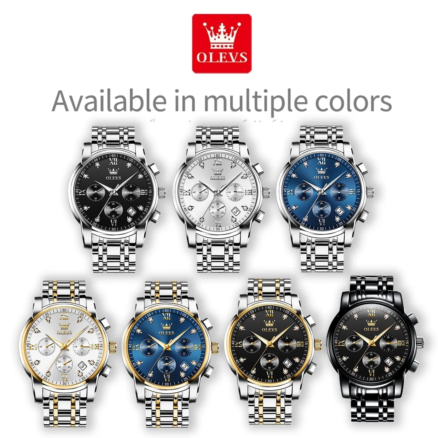 Men Stainless Steel Men Watch Dress Waterproof Watch