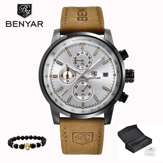 Sports Watch Waterproof Casual Fashion Quartz Watch Business Watch Luminous Calendar Men'