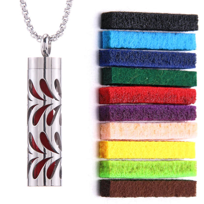 Aromatherapy Jewelry Necklaces Essential Oil Diffuser Necklace Stainless Steel Open Locket Aroma Scent Perfume Necklace