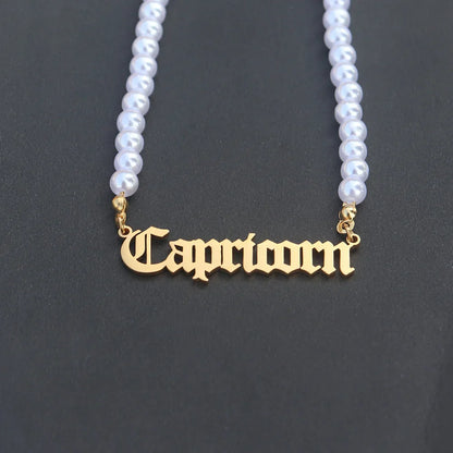 12 Zodiac Pearl Necklace