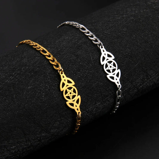 Women Gold Color Stainless Steel Couple Bracelets Jewelry Gift Birthdays Birthday