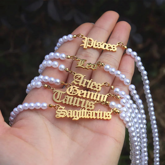 12 Zodiac Pearl Necklace