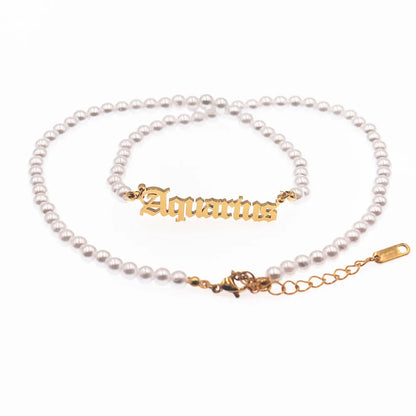 12 Zodiac Pearl Necklace