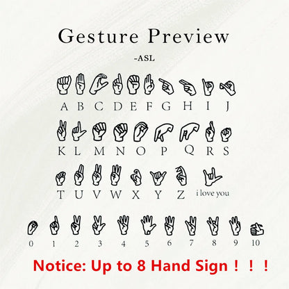 Custom Sign Language necklace