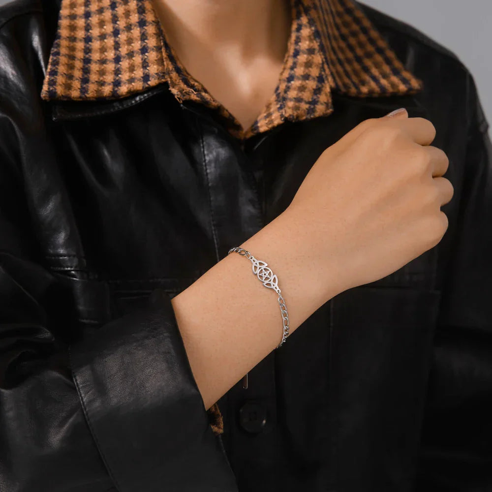 Women Gold Color Stainless Steel Couple Bracelets Jewelry Gift Birthdays Birthday
