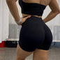 Solid-color High-waisted Three-inch Shorts Athletic Shorts