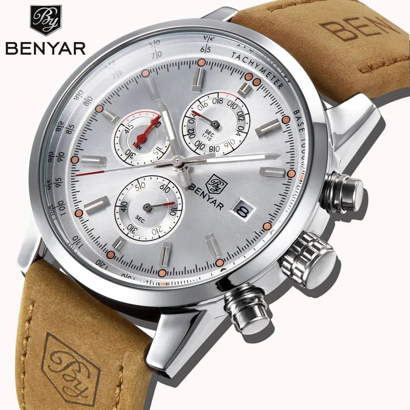Sports Watch Waterproof Casual Fashion Quartz Watch Business Watch Luminous Calendar Men'