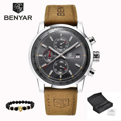 Sports Watch Waterproof Casual Fashion Quartz Watch Business Watch Luminous Calendar Men'